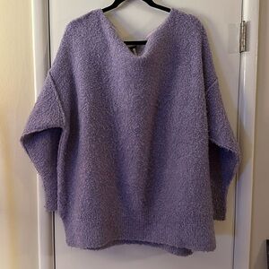 Free People lavender lilac Moira slouchy tunic sweater